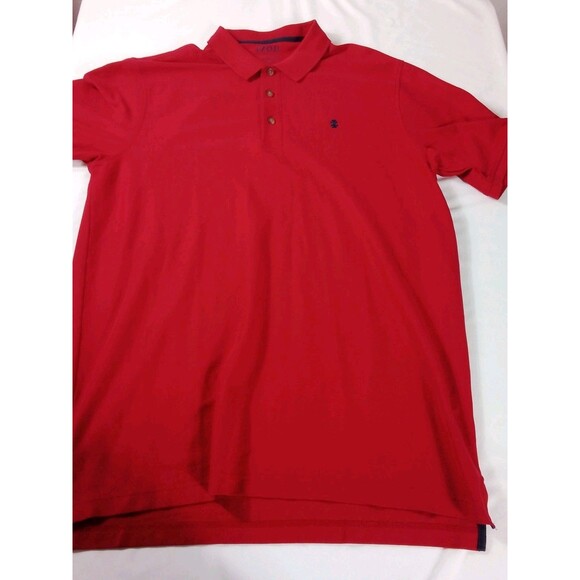 Men's Izod Advantage Stretch‎ Red Short Sleeve Polo Size XLT - Picture 2 of 10